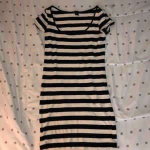 Mid length striped dress